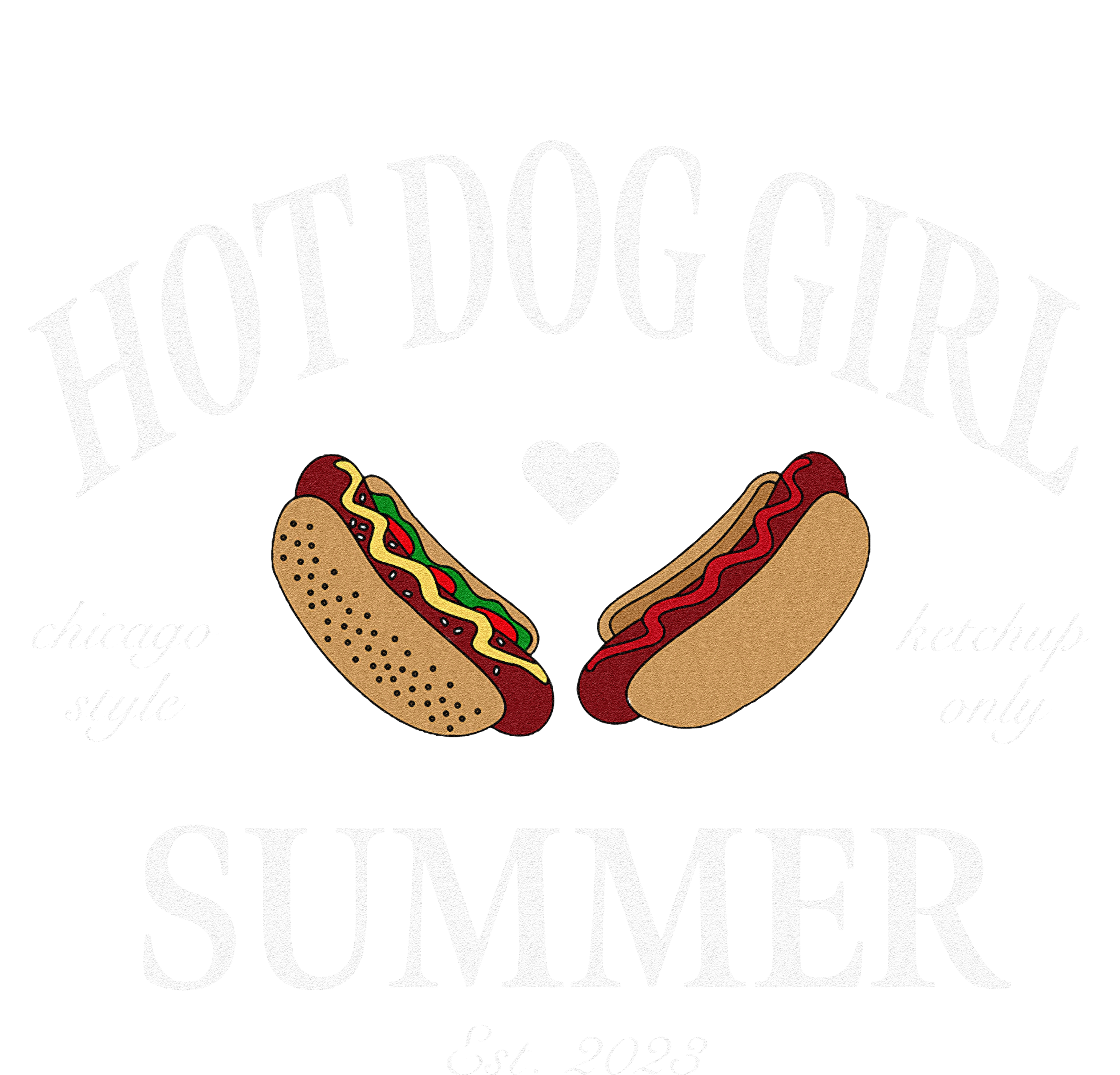 Hot Dog Girl Summer T-Shirt