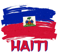 Haiti Distressed Painted Flag Softstyle Adult Sport Polo