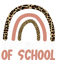 Happy First Day Of School Leopard Rainbow Pajama Set