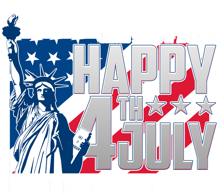 Happy Fourth of July Independence Day Statue of Liberty USA Flag Premium T-Shirt