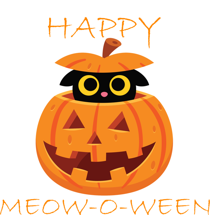 Happy Meow-O-Ween Halloween Ladies Long Sleeve Shirt