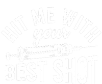 Hit Me With Your Best Shot Funny Vaccinated Coaster