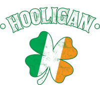 Hooligan Shamrock Ireland Flag Hooded Wearable Blanket