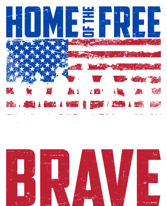 Home Of The Free Because Of The Brave Memorial Day Toddler Long Sleeve Shirt