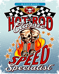 Hot Rod Classic Speed Specialist Woodward Ave Cooling Performance Crew T-Shirt