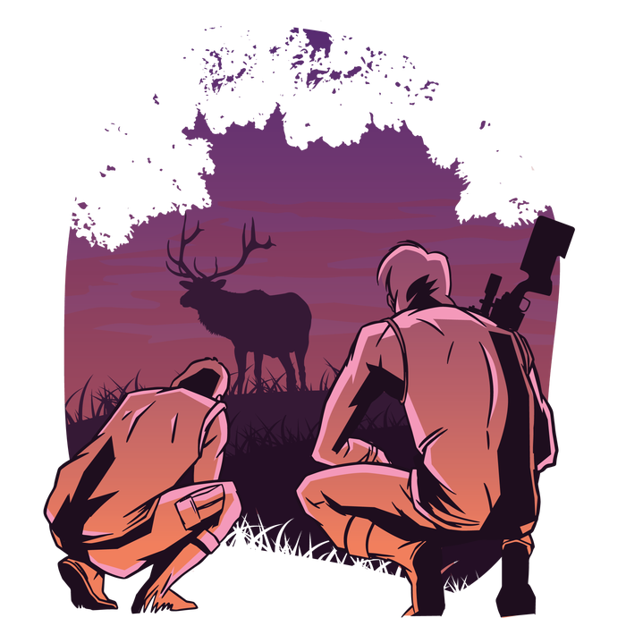 Deer Hunting Scene T-Shirt