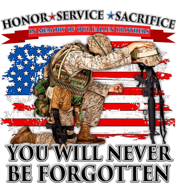 Honor Service Sacrifice You Will Never Be Forgotten Sustainable Knit Beanie