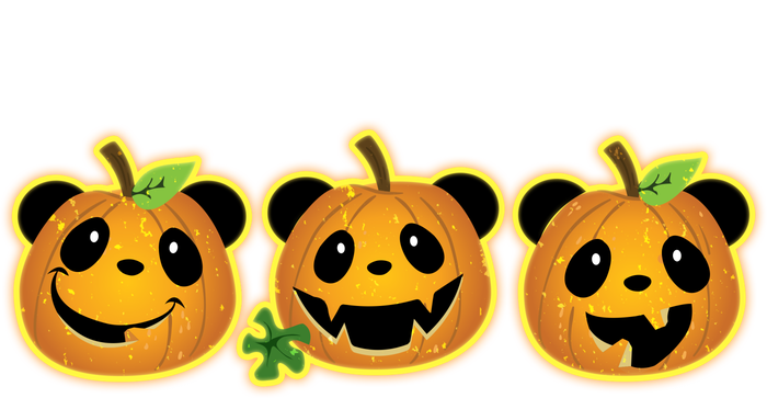 Halloween Panda Pumpkins T-Shirt