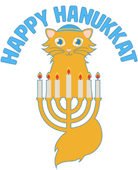 Happy Hanukkat Hanukkah Jewish Cat T-Shirt