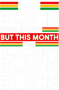 I'm Black Every Month Proud Black American 7-Panel Snapback Hat