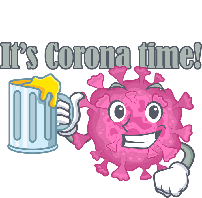 It's Corona Time Virus Tie-Dye T-Shirt