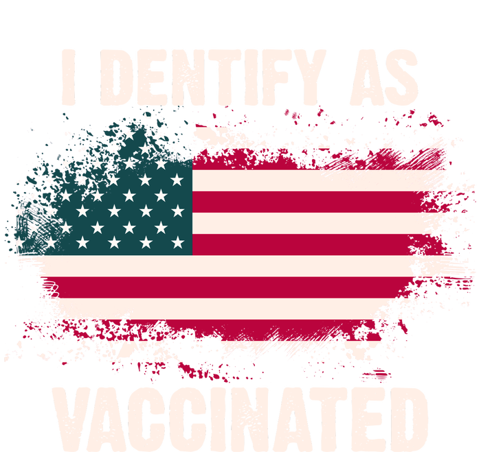 I Dentify As Vaccinated American Flag Long Sleeve Shirt