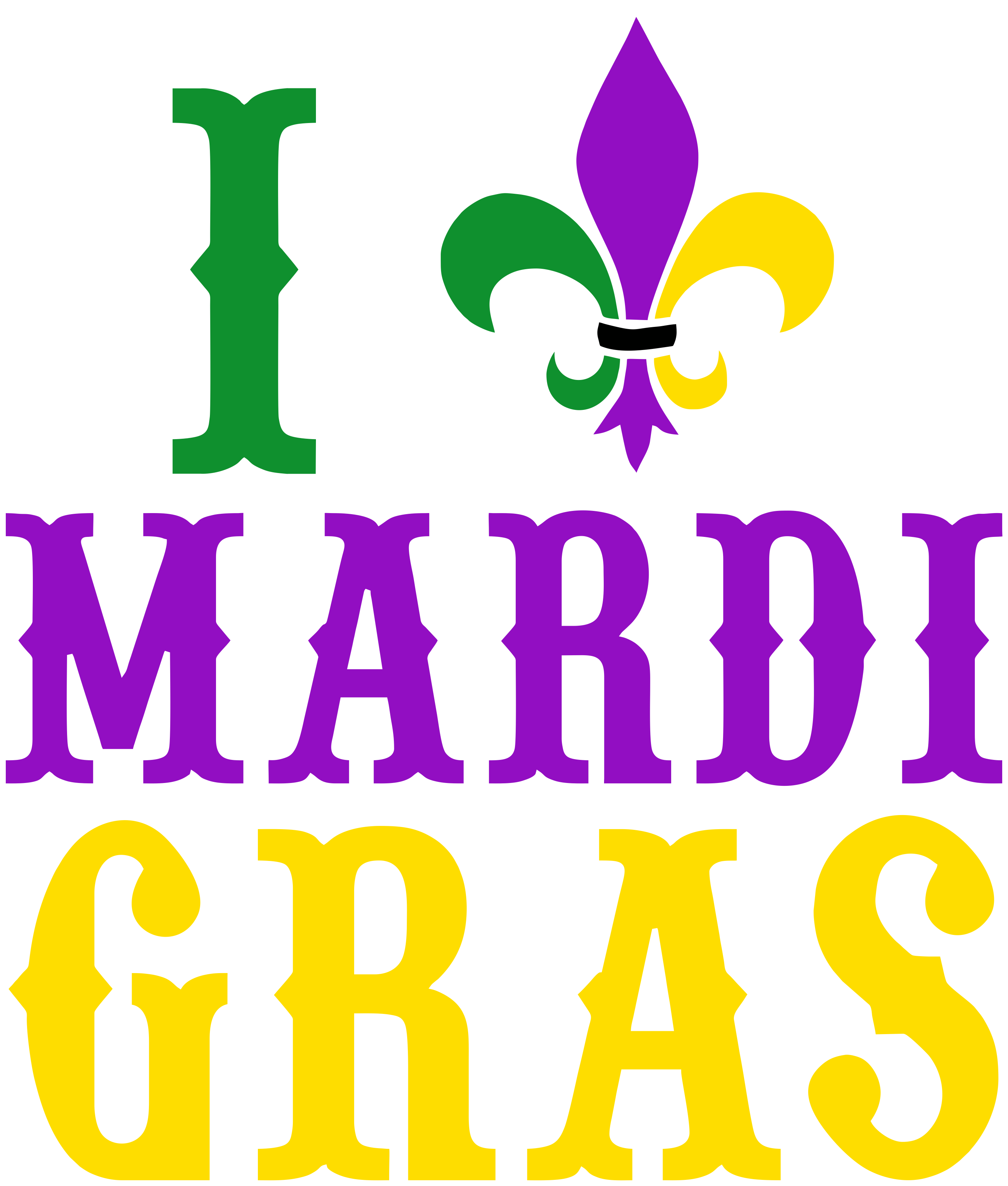 I Heart Mardi Gras Softstyle Adult Sport Polo