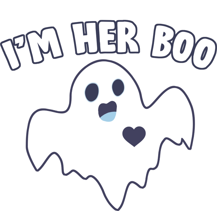 I'm Her Boo Matching Halloween Tie-Dye Long Sleeve Shirt