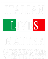 Italian Lives Matter Cause Who's Gona Make The Sauce Full-Length Apron With Pockets