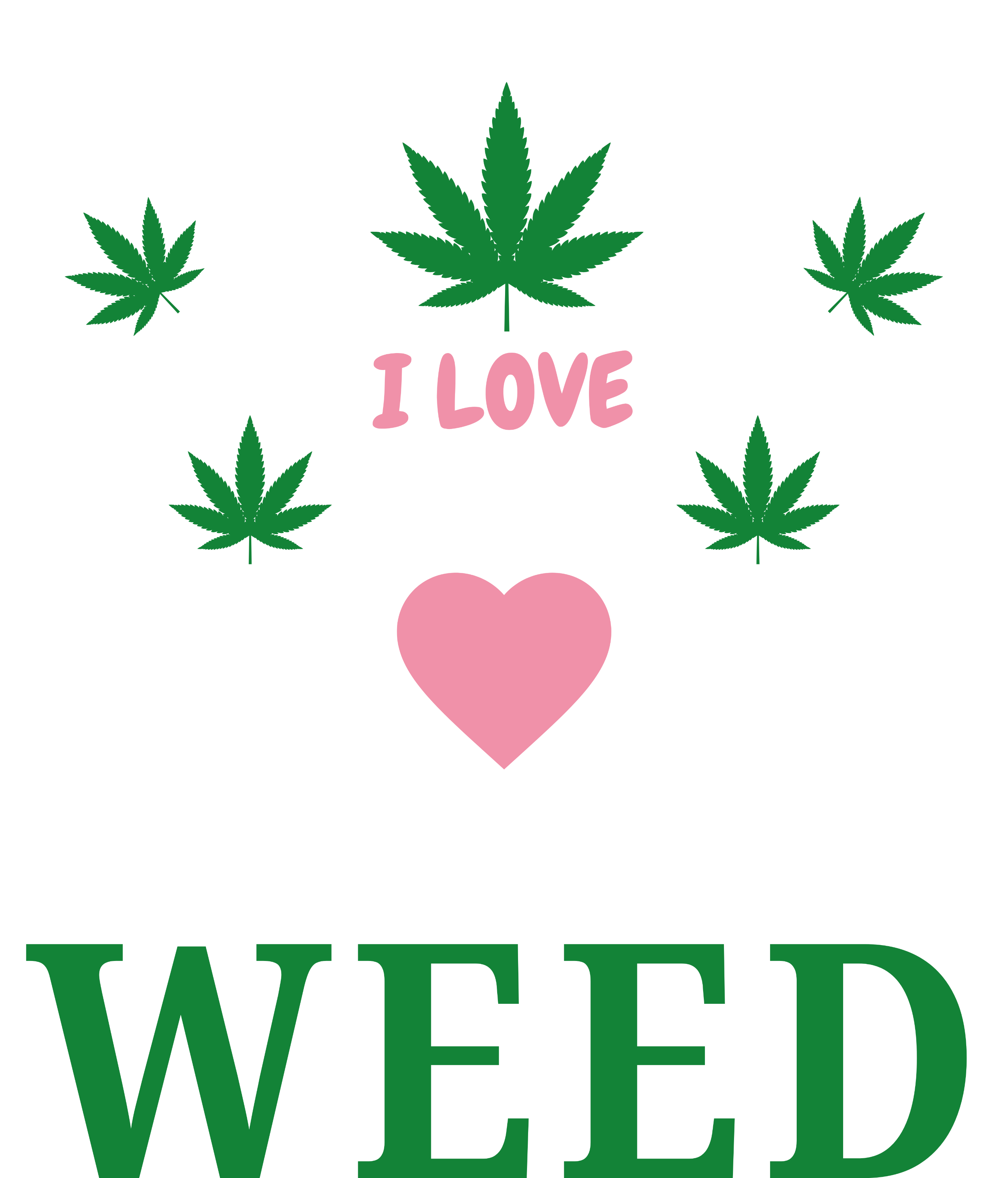 I Love Pussy And Weed Funny Cat Lovers And Pot Smokers Weed Womens Cotton Relaxed Long Sleeve T-Shirt