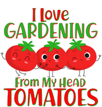 I Love Gardening From My Head Tomatoes Short Acrylic Beanie