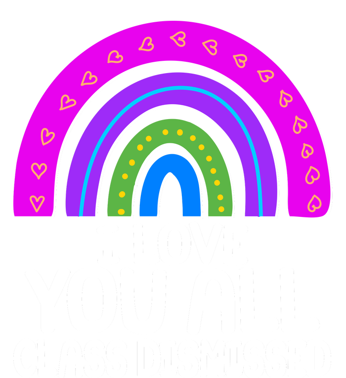 I Love You All Class Dismissed Rainbow Valucap Bio-Washed Visor