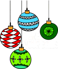 I Like Your Balls Funny Christmas Women's V-Neck T-Shirt