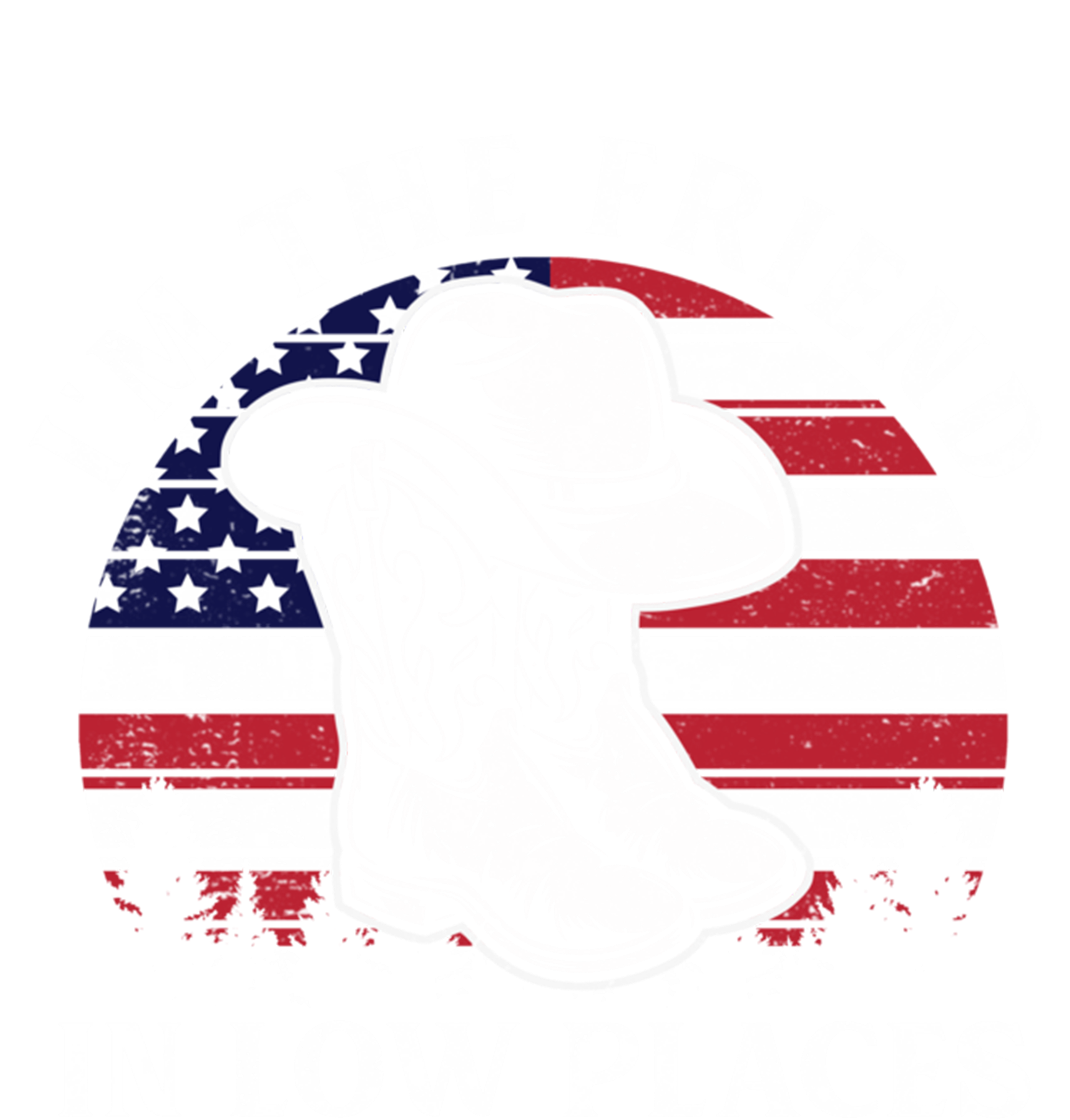 IM The Friend In Low Places Vintage Cow Hat Usa Flag Meaningful Gift T-Shirt