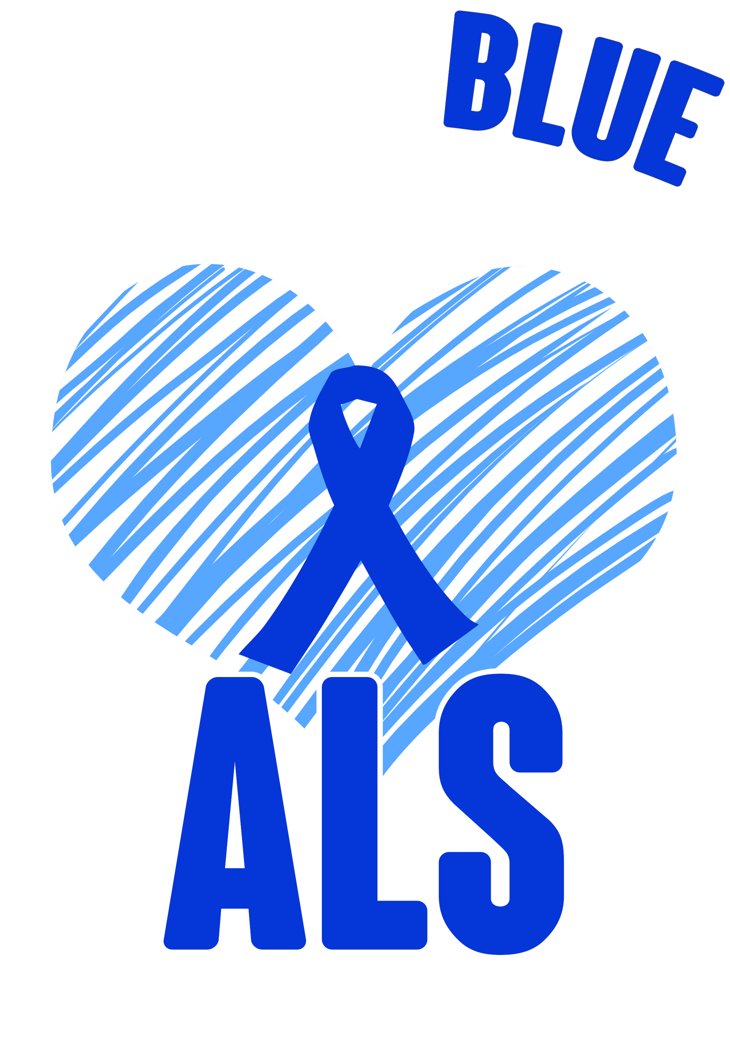 I Wear Blue For My Mom ALS Awareness Tie Dye Hoodie