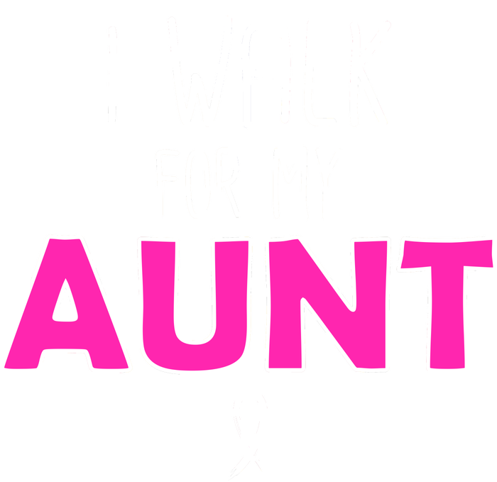 I Walk For My Aunt Breast Cancer Full Zip Hoodie