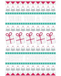 I Wish You A Very Merry Christmas Cute Ugly Sweater Kids Long Sleeve Shirt