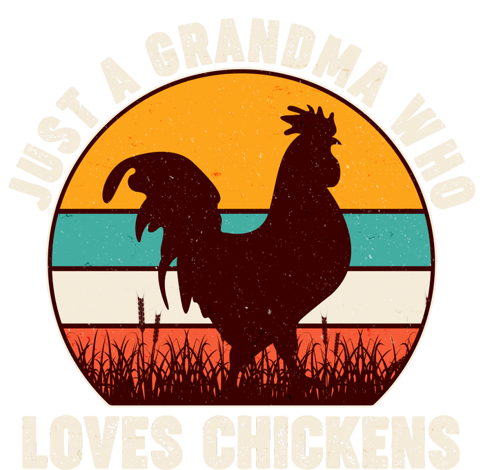 Vintage Just A Grandma Who Loves Chickens Kids Tie-Dye T-Shirt