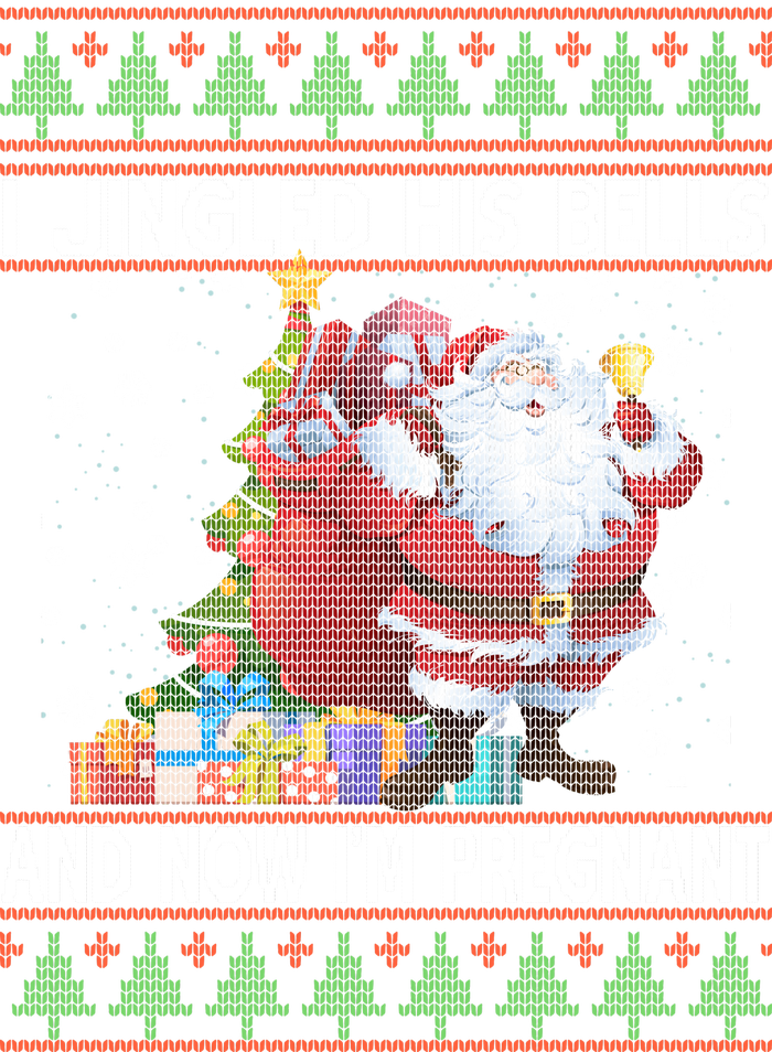 I Jingle His Bells Now I'm Pregnant Ugly Christmas Kids Long Sleeve Shirt