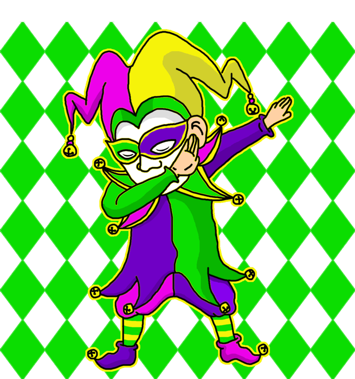 Jester Dabbing Mardi Gras T-Shirt