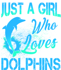 Just A Girl Who Loves Dolphins Short Acrylic Beanie