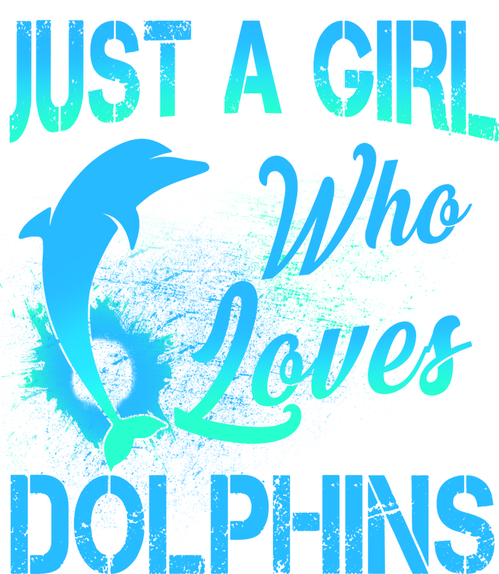 Just A Girl Who Loves Dolphins Short Acrylic Beanie