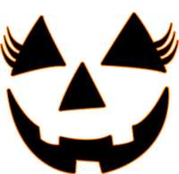 Halloween Jack-O-Lantern With Lashes Poster