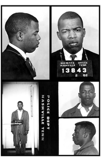 John Lewis Mug Shots Civil Rights Leader T-Shirt