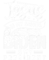 Jesus Is My Savior Biden Is My President Women's Fleece Hoodie