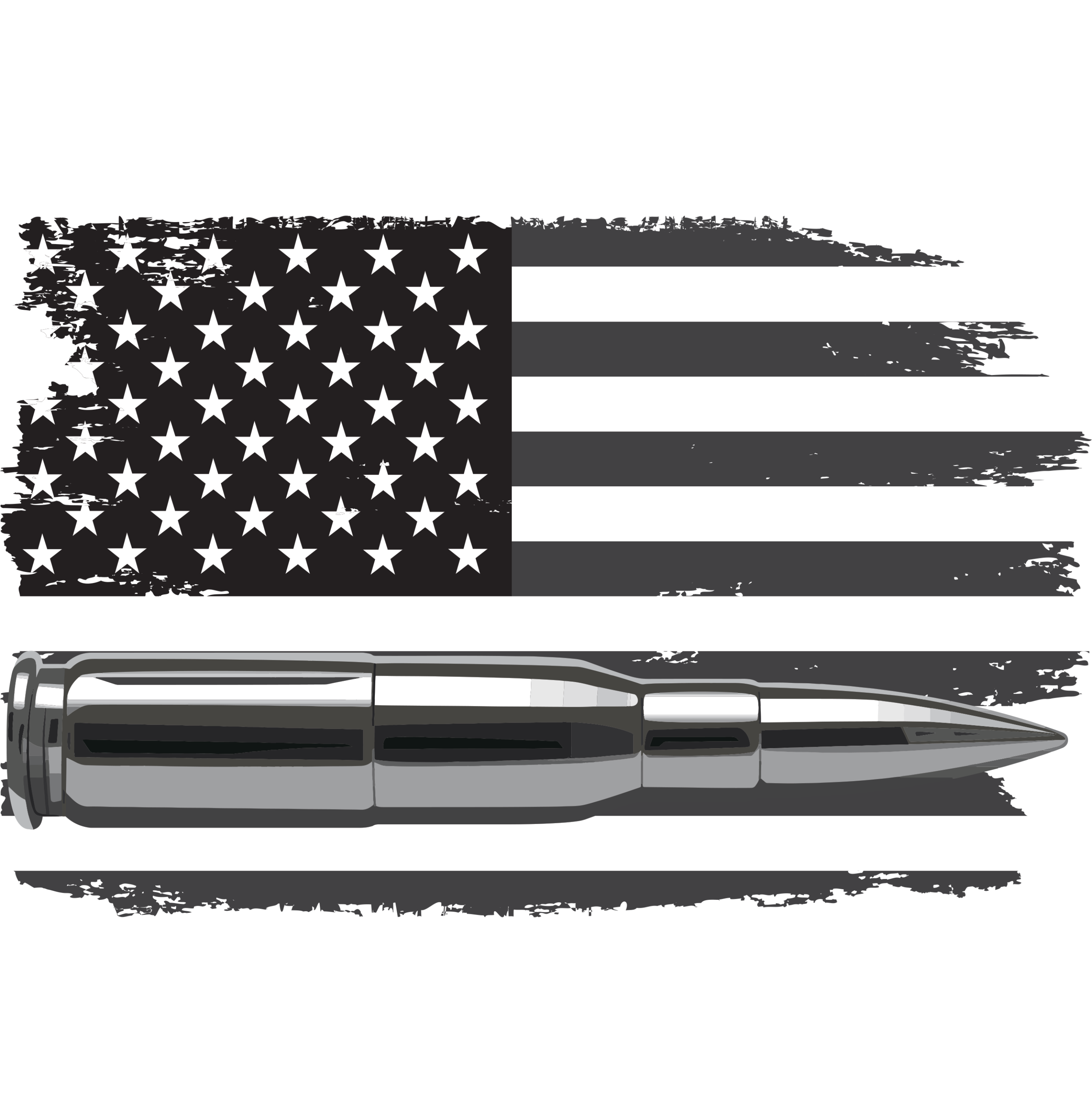 Just the Tip I Promise USA Bullet Flag Kids Long Sleeve Shirt