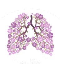 Just Breathe Cystic Fibrosis Lung Flowers T-Shirt