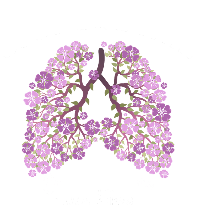 Just Breathe Cystic Fibrosis Lung Flowers T-Shirt