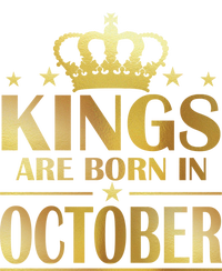 Limited Edition Kings Are Born in October Gold Print Women's T-Shirt