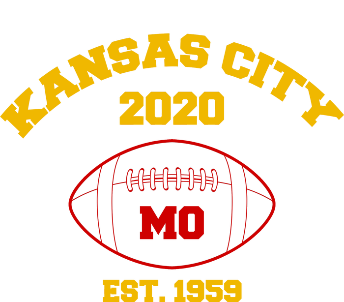 Kansas City 2020 Est 1959 KC Football Large Microfiber Waffle Golf Towel