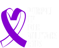 Purple Up For Military Kids Ribbon Women's Pullover Hoodie