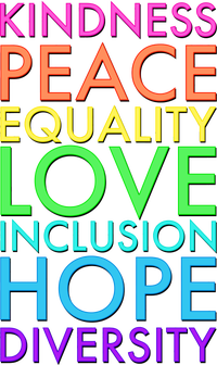 Kindness Peace Equality Love Hope Diversity Tank Top