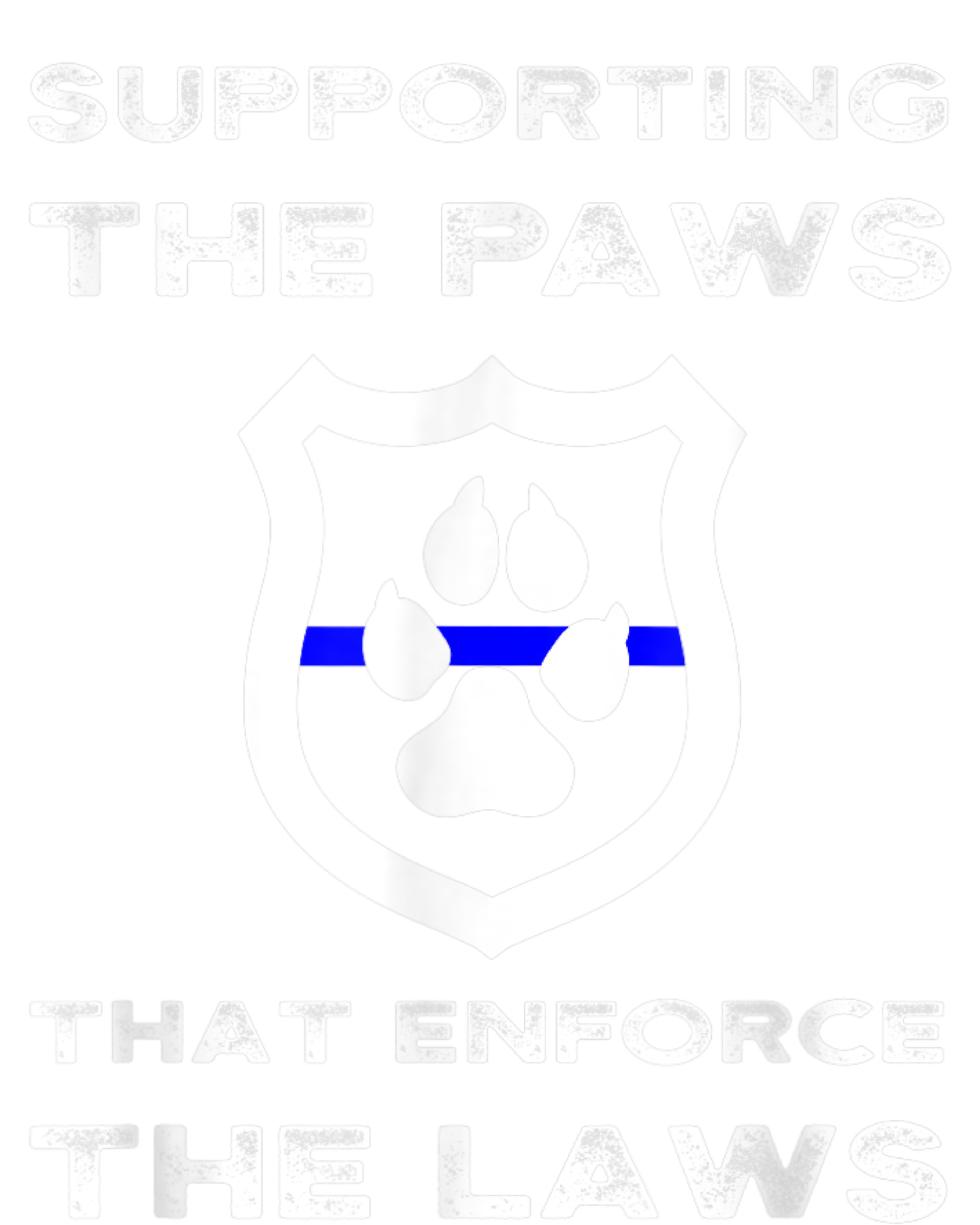 K9 Police Officer Support Supporting Paws That Enforce Laws Tie-Dye Long Sleeve Shirt