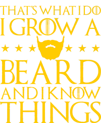 Thats What I Do I Grow A Beard and I Know Things Performance Fleece Hoodie