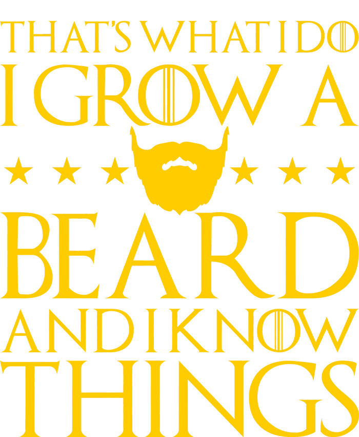 Thats What I Do I Grow A Beard and I Know Things Performance Fleece Hoodie