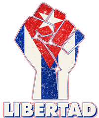 Libertad Cuba Cuban Flag Protest Fist Kids Long Sleeve Shirt