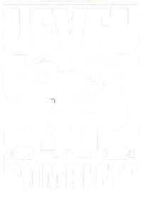 Level 40 Complete Video Gamer 40th Birthday T-Shirt