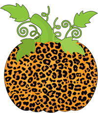 Leopard Print Pumpkin Coaster