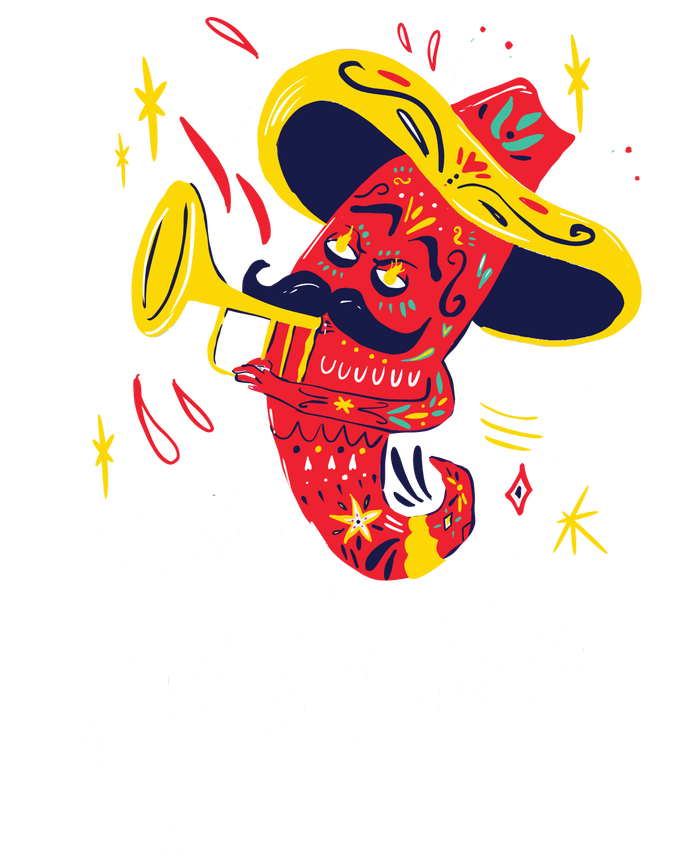 Let's Fiesta Chili Pepper Enza Ladies Jersey Football T-Shirt