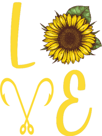 Love Sunflower And Fishing T-Shirt